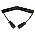 Cable Trailer Extension Plastic M/M 7 Pin Curly