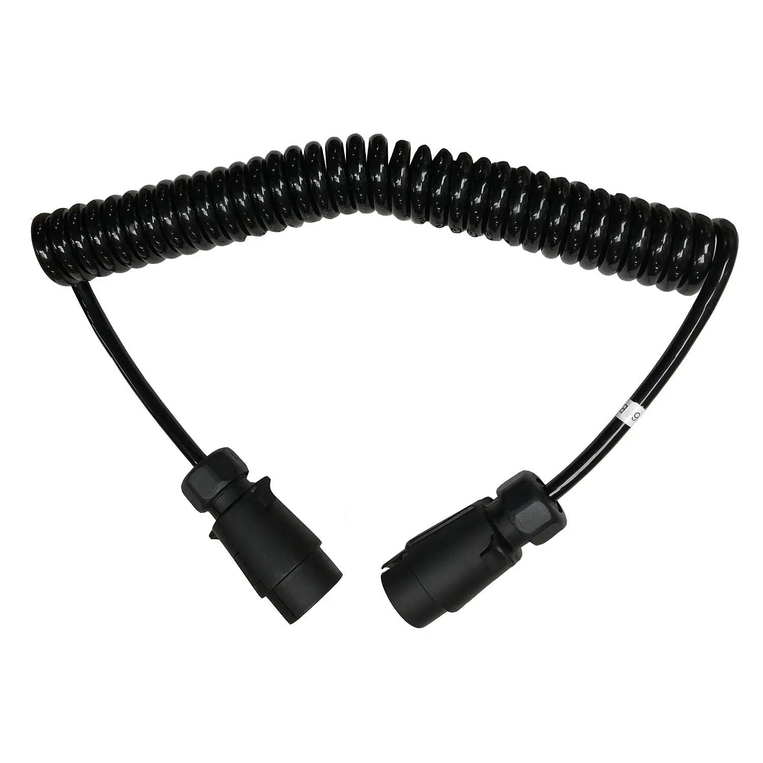 Cable Trailer Extension Plastic M/M 7 Pin Curly