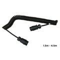 Gwaza Trailer Extension Cable - Plastic M/M 7 Pin Curly - 4m Extended