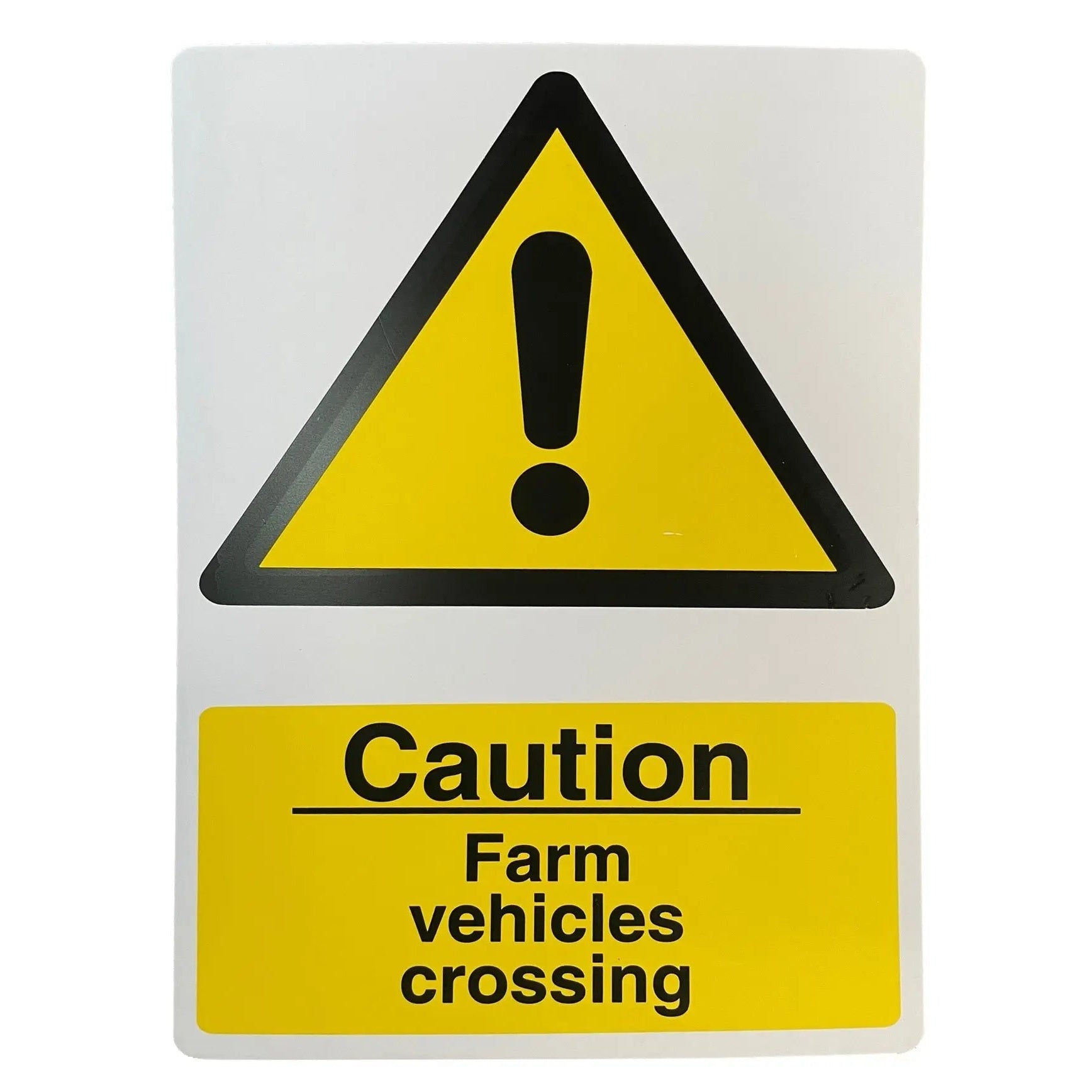 Caution Farm Vehicles Crossing Sign 400 x 300mm