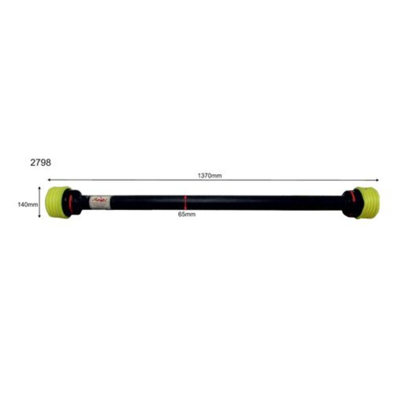 Bare-Co PTO Guard - 1370mm Length - Clip On Fastener - A2 & A3