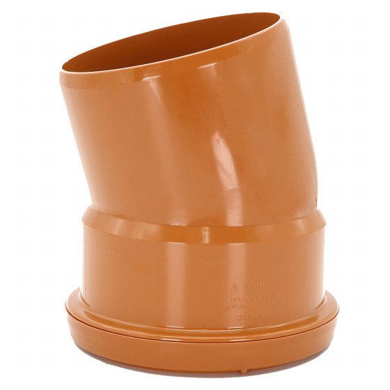 FloPlast 110mm Single Socket Bend 15*