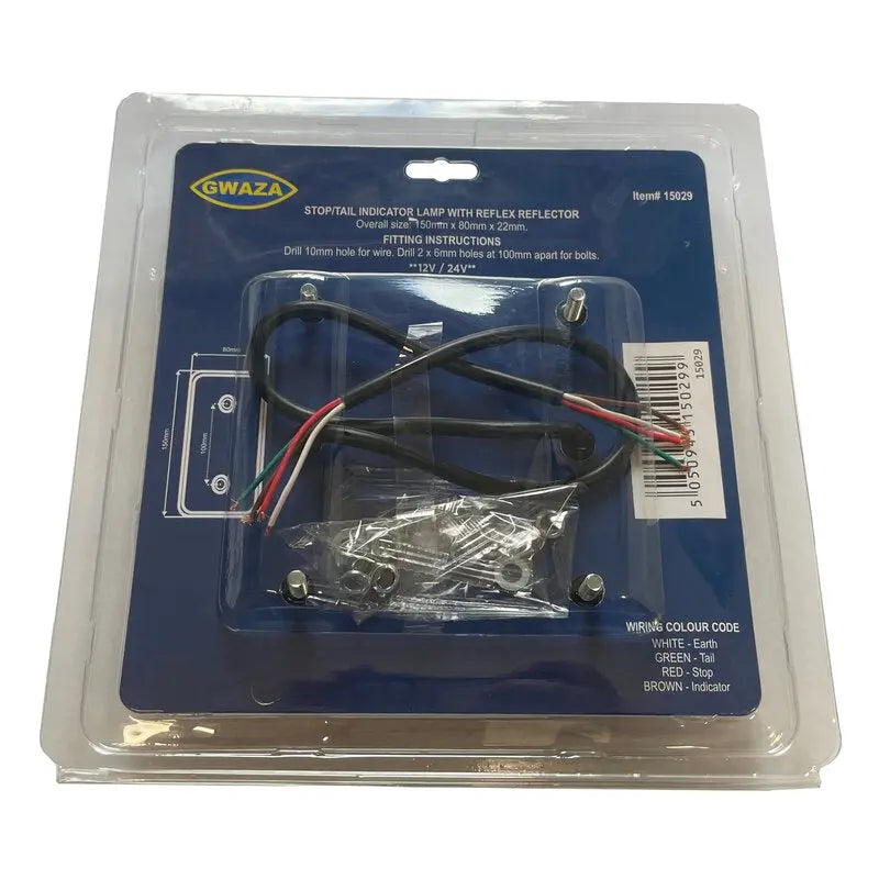 Lamp Rear Trailer 3 in 1 LED 12V/24V Pair