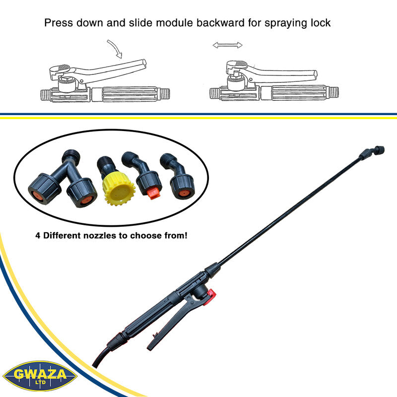 Gwaza Sprayer Battery Operated + Lance 16L Rechargeable