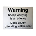Dogs Worrying Sheep will be Shot Sign 400x300mm
