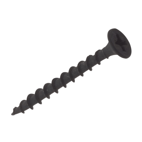 Bugle Head Phillips Black Drywall Screws (1000 pcs)