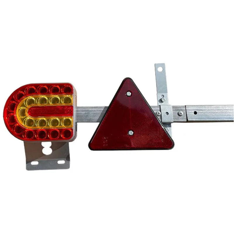 Light Board Extendable Trailer 1.4-2.1m Tube 12m Cable