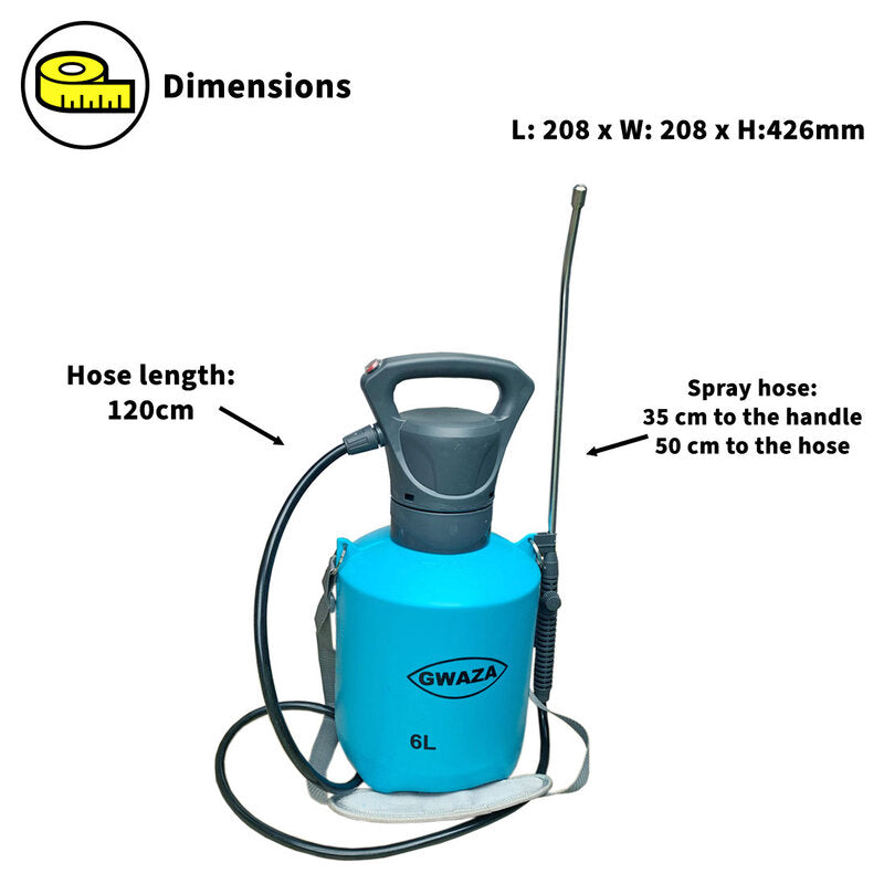 Gwaza Sprayer Battery Operated 6L Rechargeable