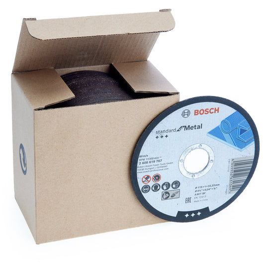 Bosch 115 x 1 x 22,23 mm Metal Cutting Discs (50pcs)