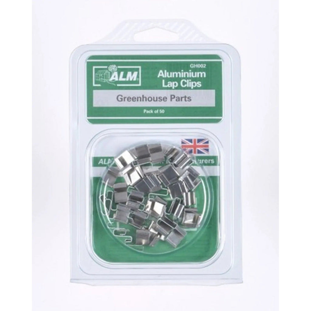 Greenhouse Aluminium Lap Clips Pack of 50 GH002 ALM