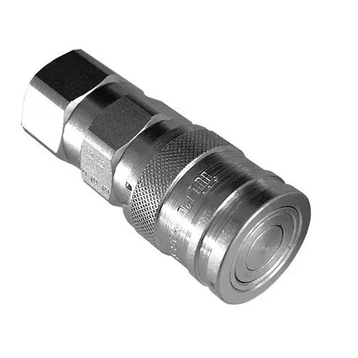 Hydraulic Flat Face Coupling 3/4 Fem x 1/2 thread