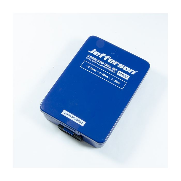 Jefferson 3 Piece HSS Step Drill Set