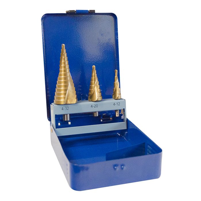 Jefferson 3 Piece HSS Step Drill Set