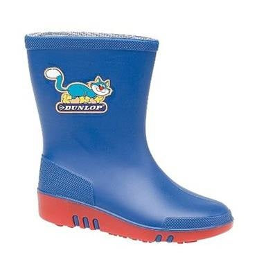 Kids Dunlop Wellingtons - Blue Dunlop