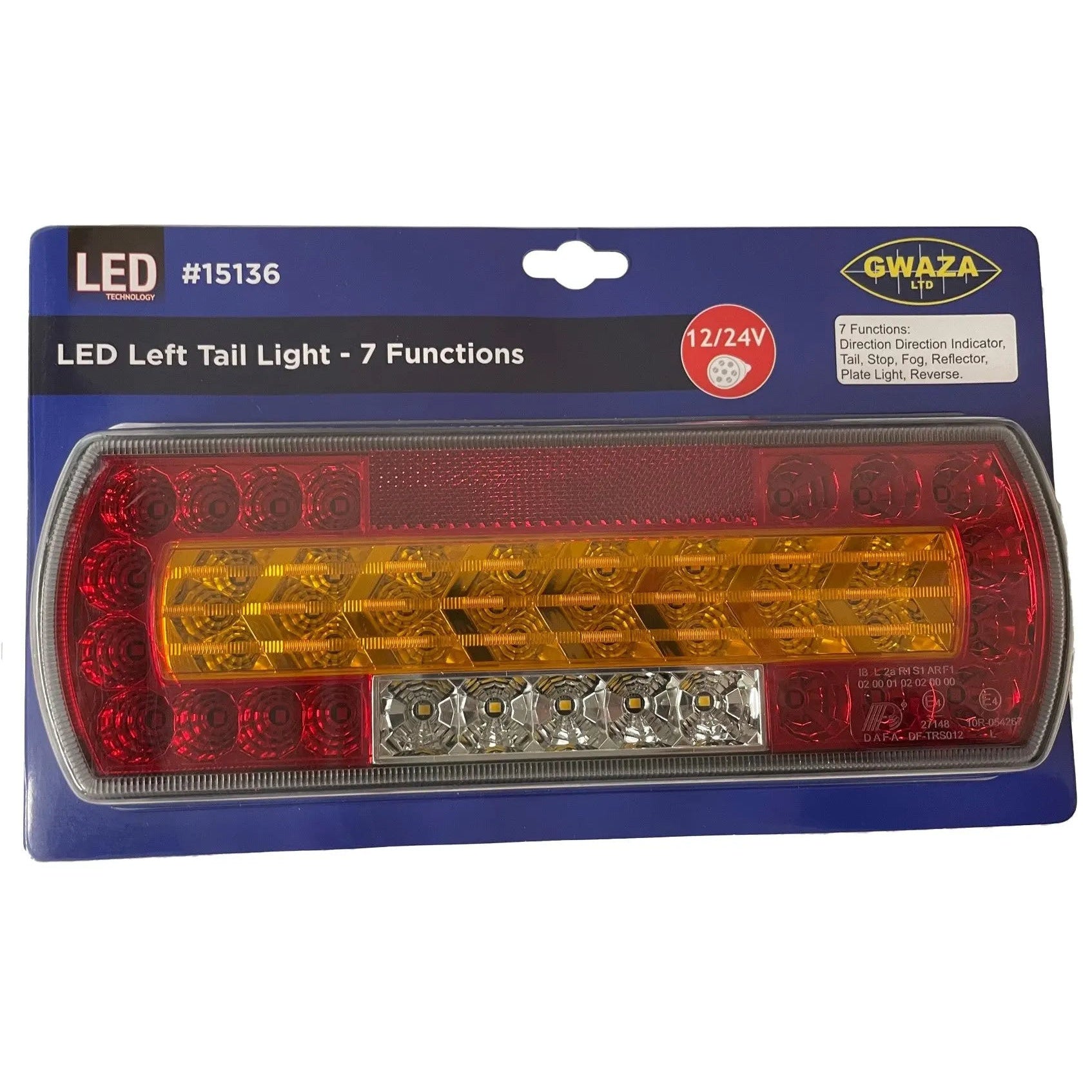 LED LH Tail Light 7 Functions 12-24V