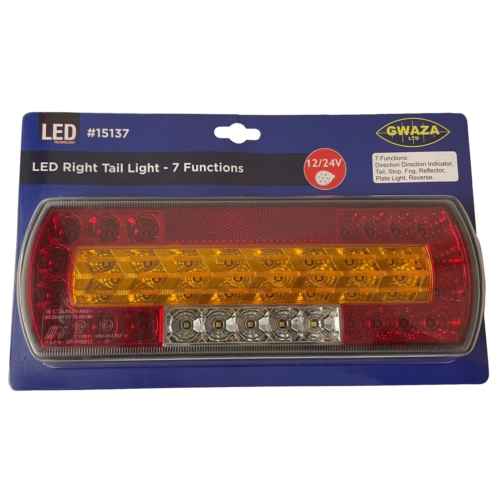 LED RH Tail Light 7 Functions 12-24V