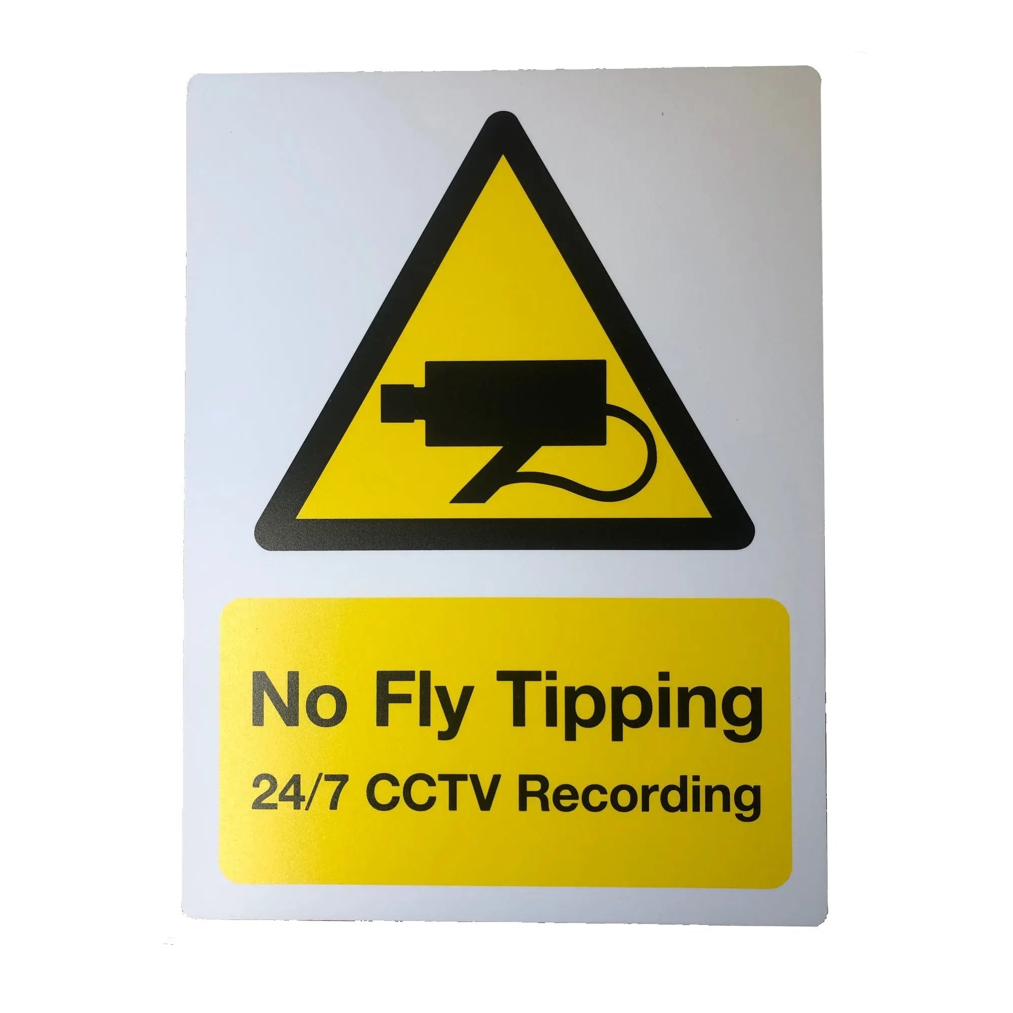 No Fly Tipping 24/7 CCTV Recording Sign 300x400mm