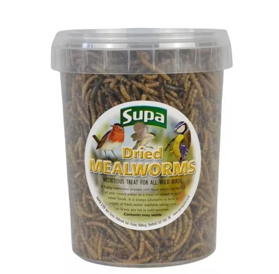 Supa Dried Mealworms Tub 500ml