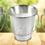 Mini Citronella Bucket Candle - Grey Green