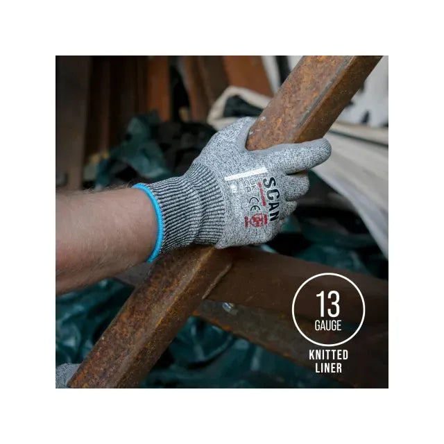 Scan PU Palm Cut D Gloves - XXL Scan
