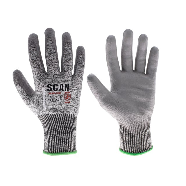 Scan PU Palm Cut D Gloves - XXL Scan
