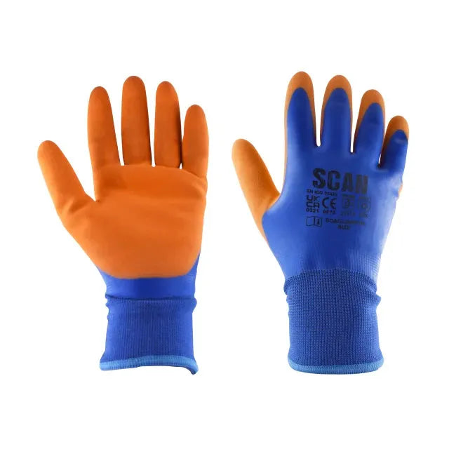 Scan Thermal Waterproof Latex Coated Gloves - XXL (Size 11) Scan
