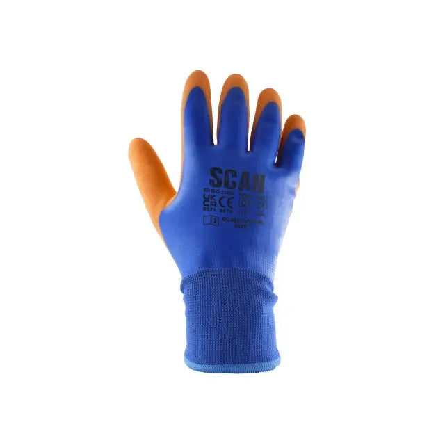 Scan Thermal Waterproof Latex Coated Gloves - XXL (Size 11) Scan