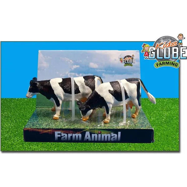 Kids Globe Farming Set of Two - Black & White Cows Tanat Supplies