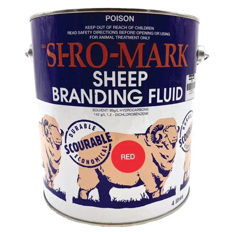 SI-RO Mark Sheep Branding Fluid - Red - 5 Litres Heiniger
