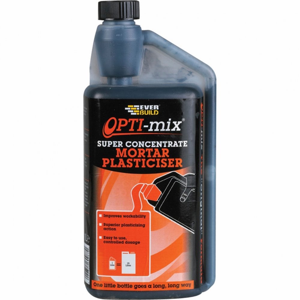 Everbuild Opti-Mix Mortar Plasticiser - 1 Litre Everbuild