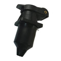 Socket Trailer 3 Pin Female Plastic 4 Hole Flange