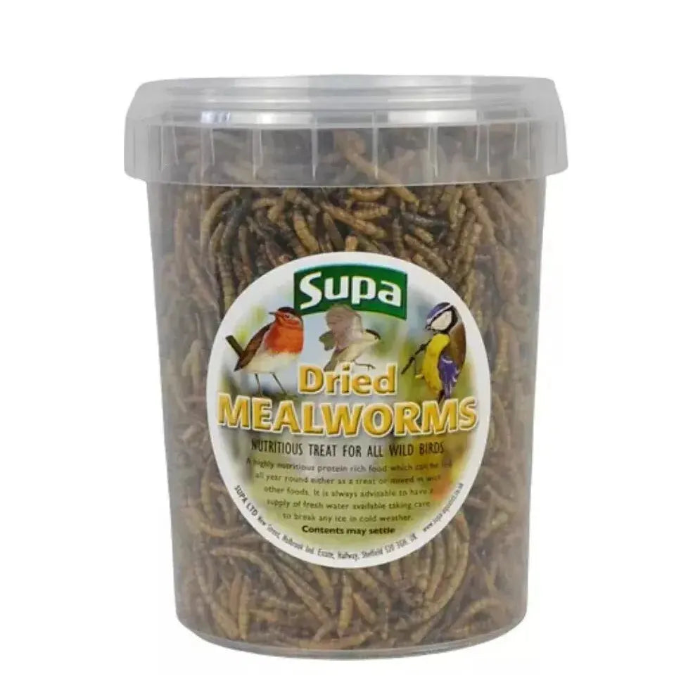 Supa Dried Mealworms Tub 500ml Supa