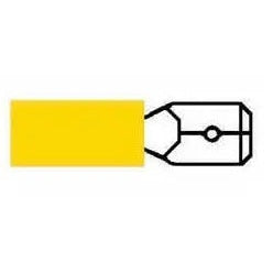 Terminal Blade Yellow 6.3mm Pack of 50