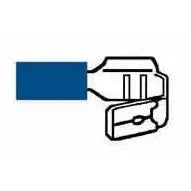 Terminal Piggy Back Blue 6.3mm Pack of 50