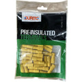 Terminal Push on Fully Insulated Yellow 6.4mm Pk50