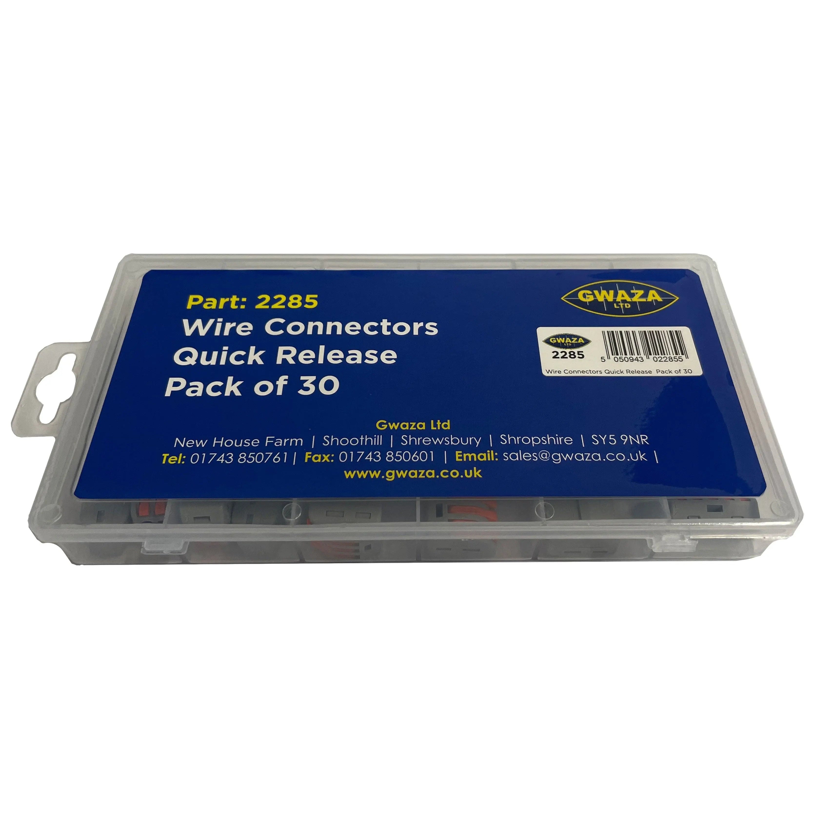 Wire Connectors Quick Release Pack of 30