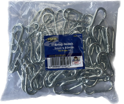 Snap Hook 5mm x 50mm (50 pcs)