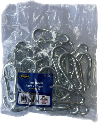 Snap Hook 7mm x 70mm (30 pcs)