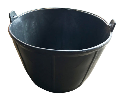 11L Flexible Metal Handle Black Bucket