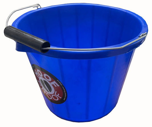 Hoof Proof Calf Bucket 15L c/w Handle - Blue