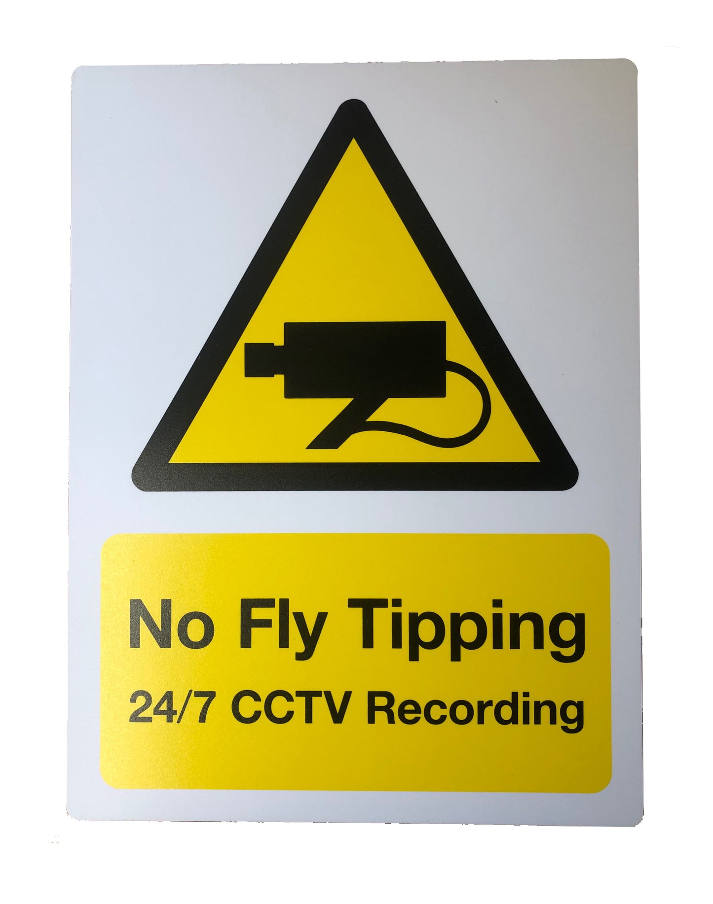 No Fly Tipping 24/7 CCTV Recording Sign 300x400mm