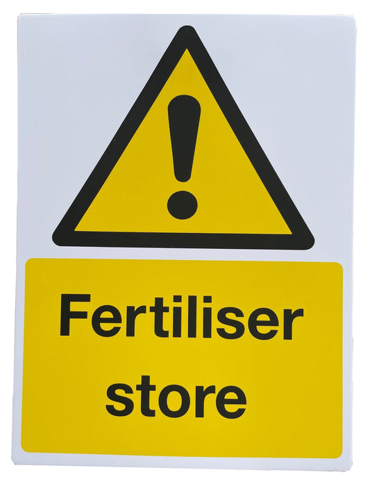 Fertiliser Store Sign 400 x 300mm