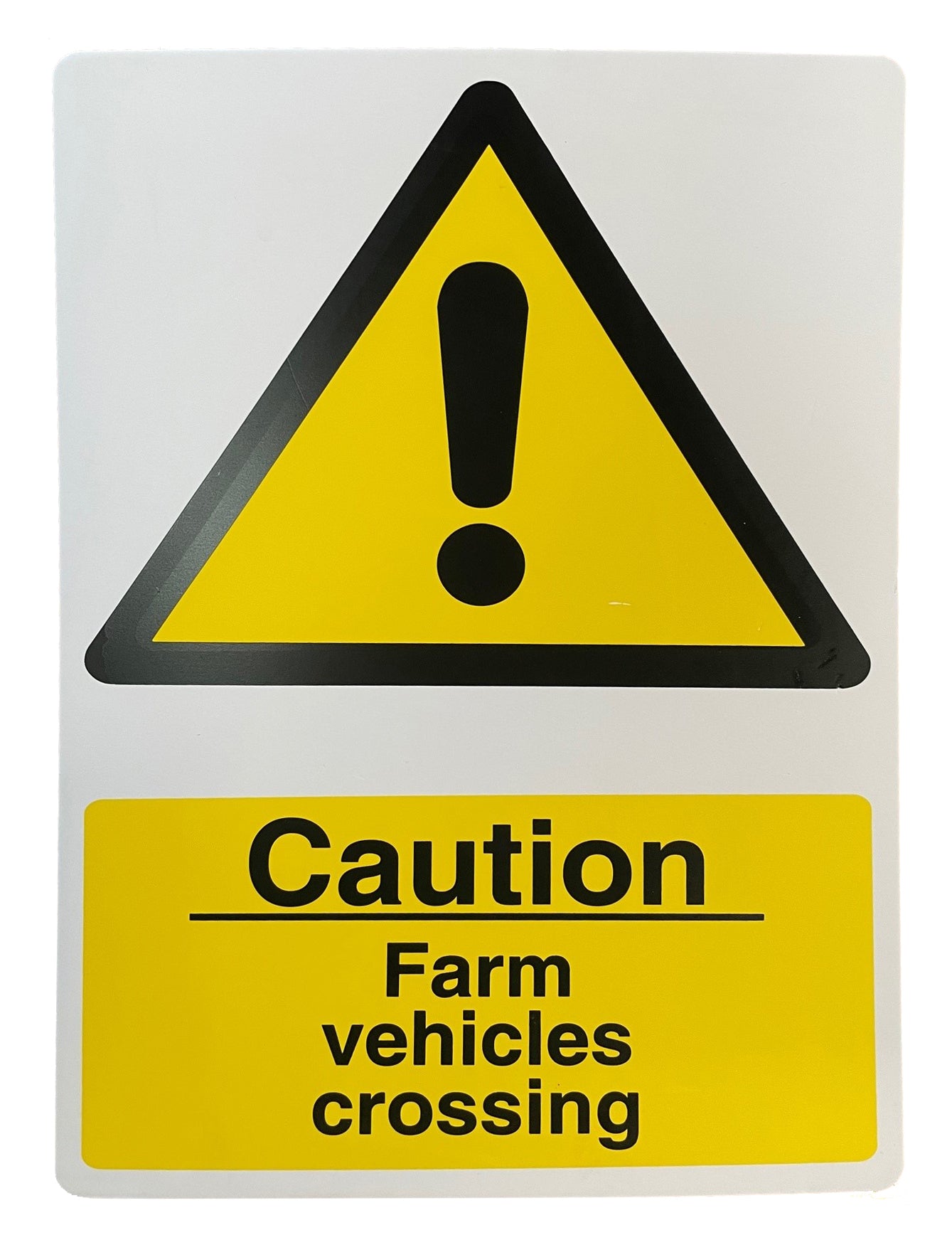 Caution Farm Vehicles Crossing Sign 400 x 300mm