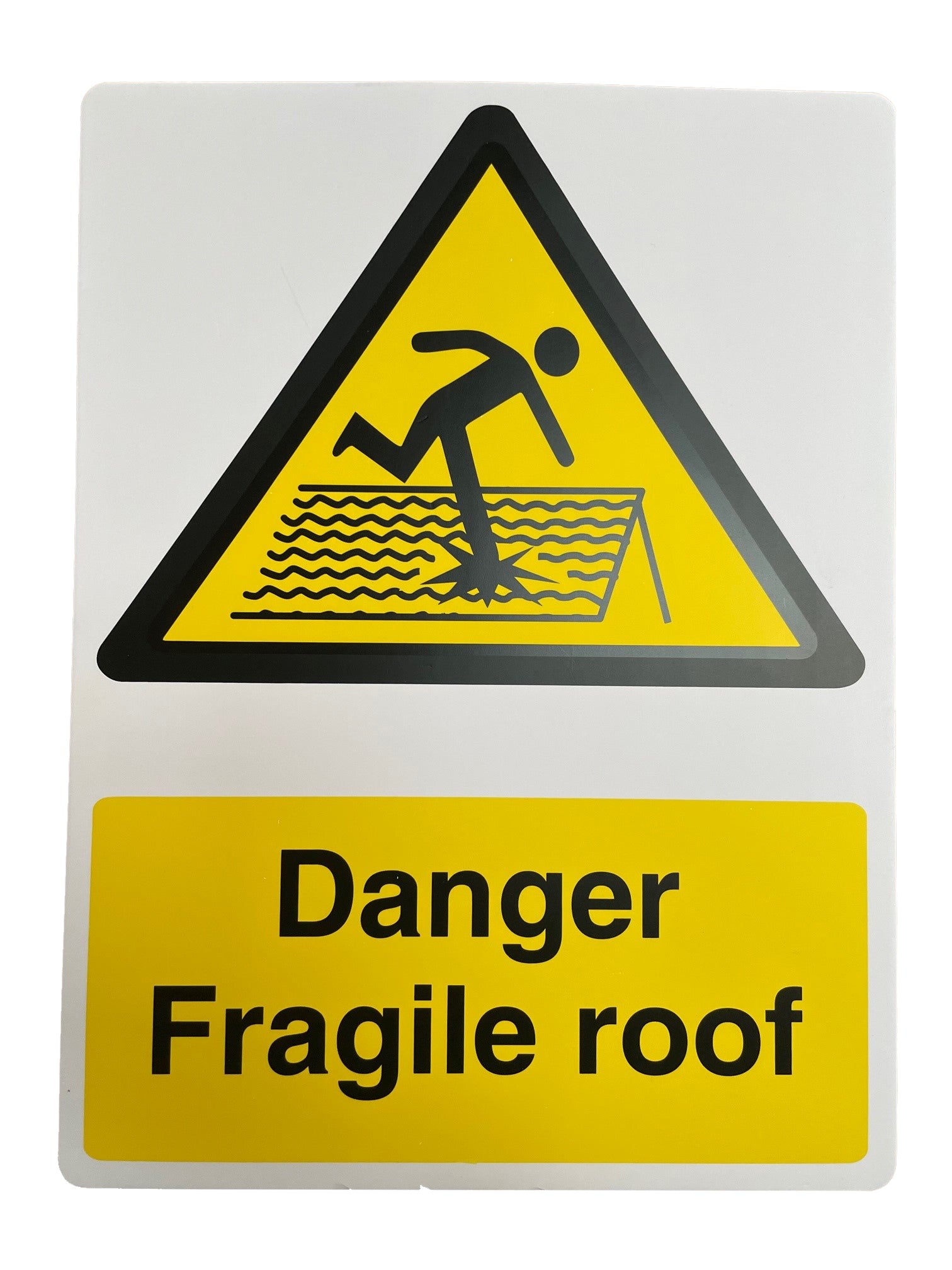 Danger Fragile Roof Sign 400 x 300mm