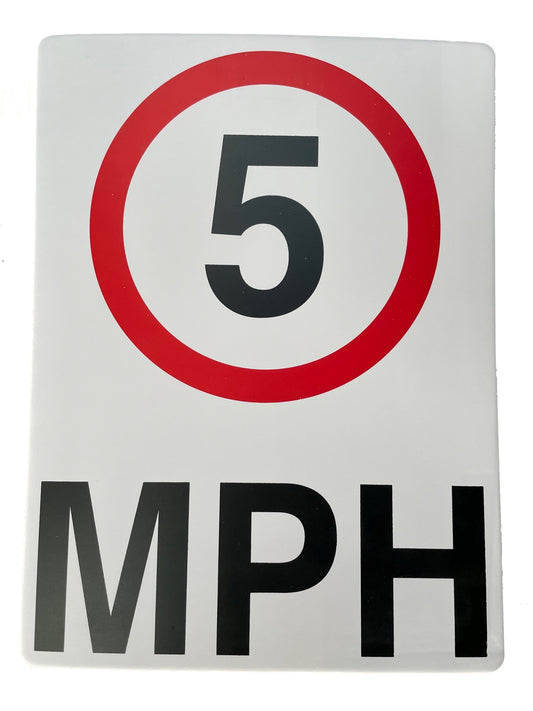 5 mph Sign 400 x 300mm