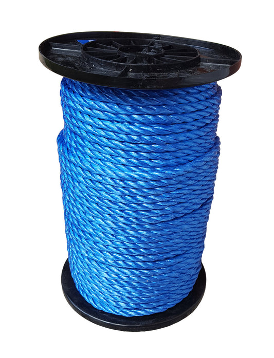 Polypropylene Rope Blue 6mm x 100m Reel