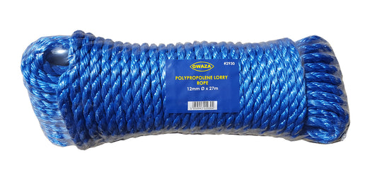 Polypropylene Wagon Rope Blue 12mmx 27m