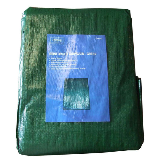 Tarpaulin Reinforced Green 3 x 4M 140gsm