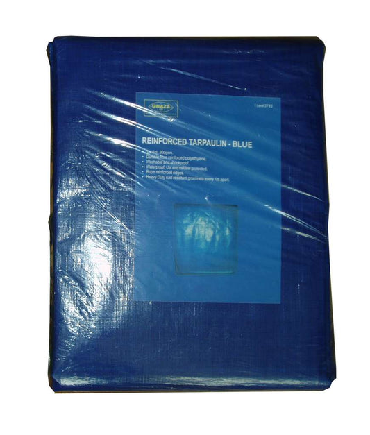 Tarpaulin Reinforced Blue 3 x 4M 200gsm