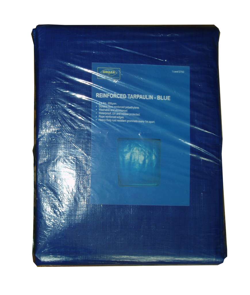 Tarpaulin Reinforced Blue 4 x 6M 200gsm    C5